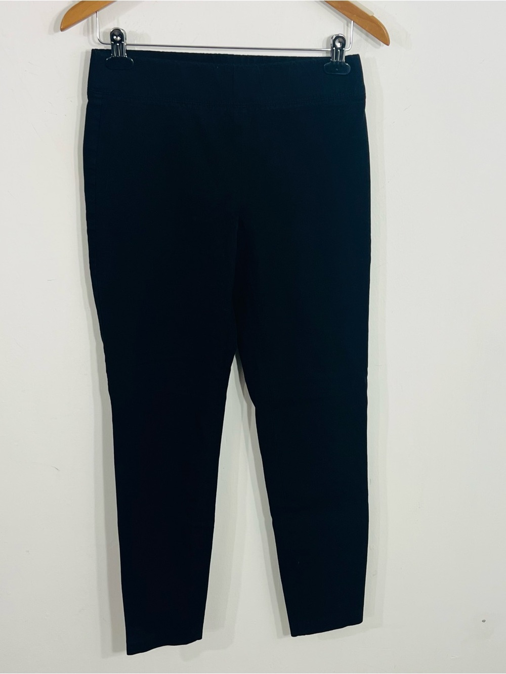 Talbots Black Skinny Ankle Pants Women’s Regular Solid Cotton Rayon Spandex Sz 4